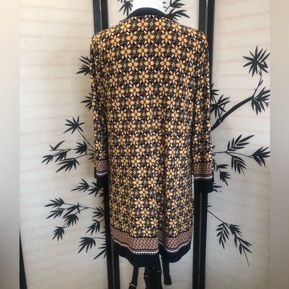 Style & Co Flower Print 3/4 Length Sleeve Above The Knee Dress Size XL - Picture 4 of 16